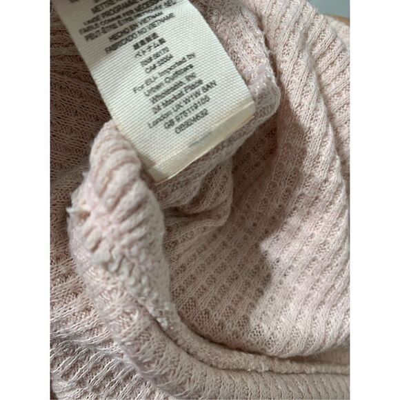 Free People Women's Casual Clash Blouse Top Floral Balloon Sleeve Pink Red XS - Picture 7 of 7